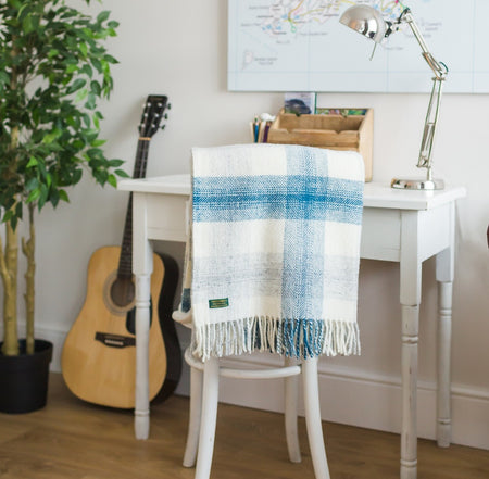 - Lambswool Sofa Throw- Tweed design