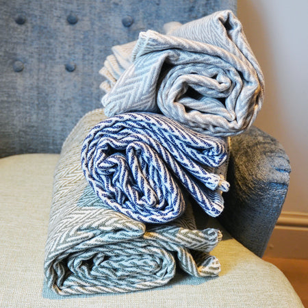 Chevron- Cotton Sofa Throw