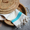 Poppy -Hammam Cotton Guest Bathrrom Towel- Turquoise