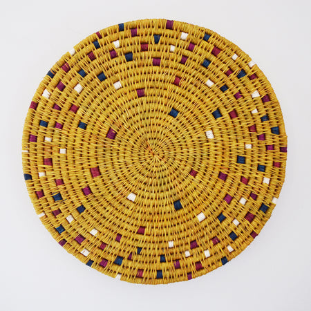 Confetti Wall Disk-   Mustard