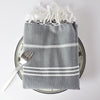 Hammam Cotton Guest Bathrrom Towel- grey