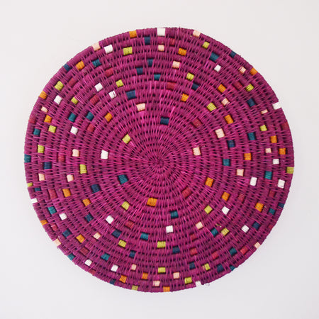 Confetti Wall Disk- Fuchsia