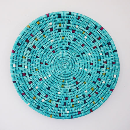 Confetti Wall Disk- Turquoise